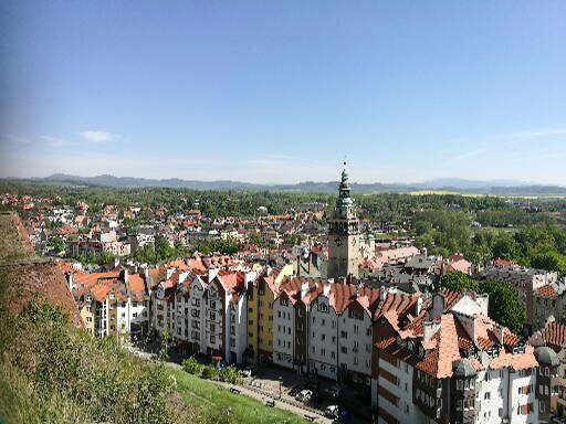 Blick von der Festung auf Glatz